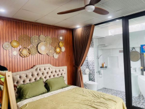 N&D Happy House- Studio Apartment - Phong tieu chuan khach san, bep nau va nha ve sinh trong khuon vien